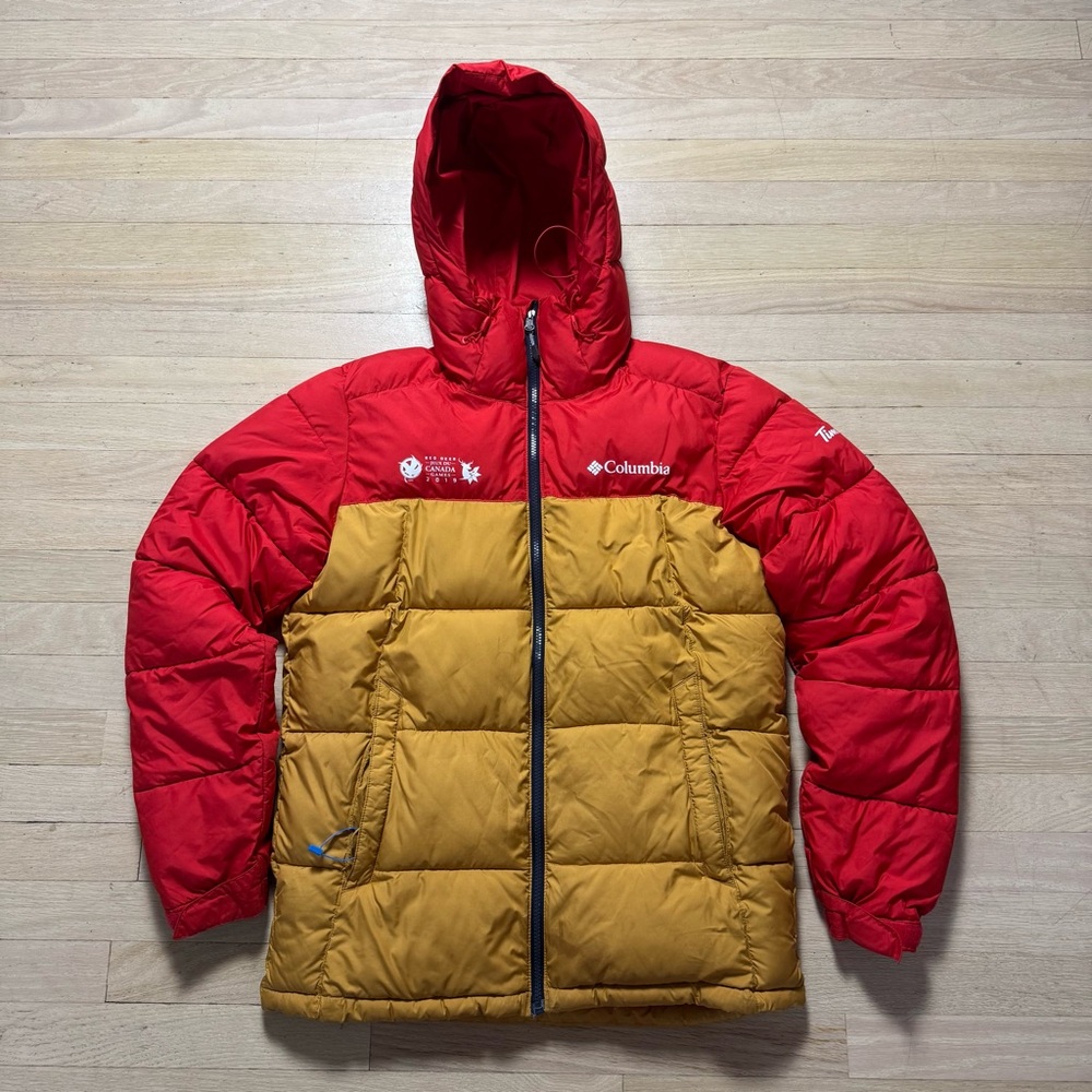 Columbia Red Omni-Heat puffer Jacket men’s XS